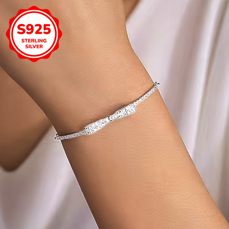 925 Silver Women's Bow Bracelet