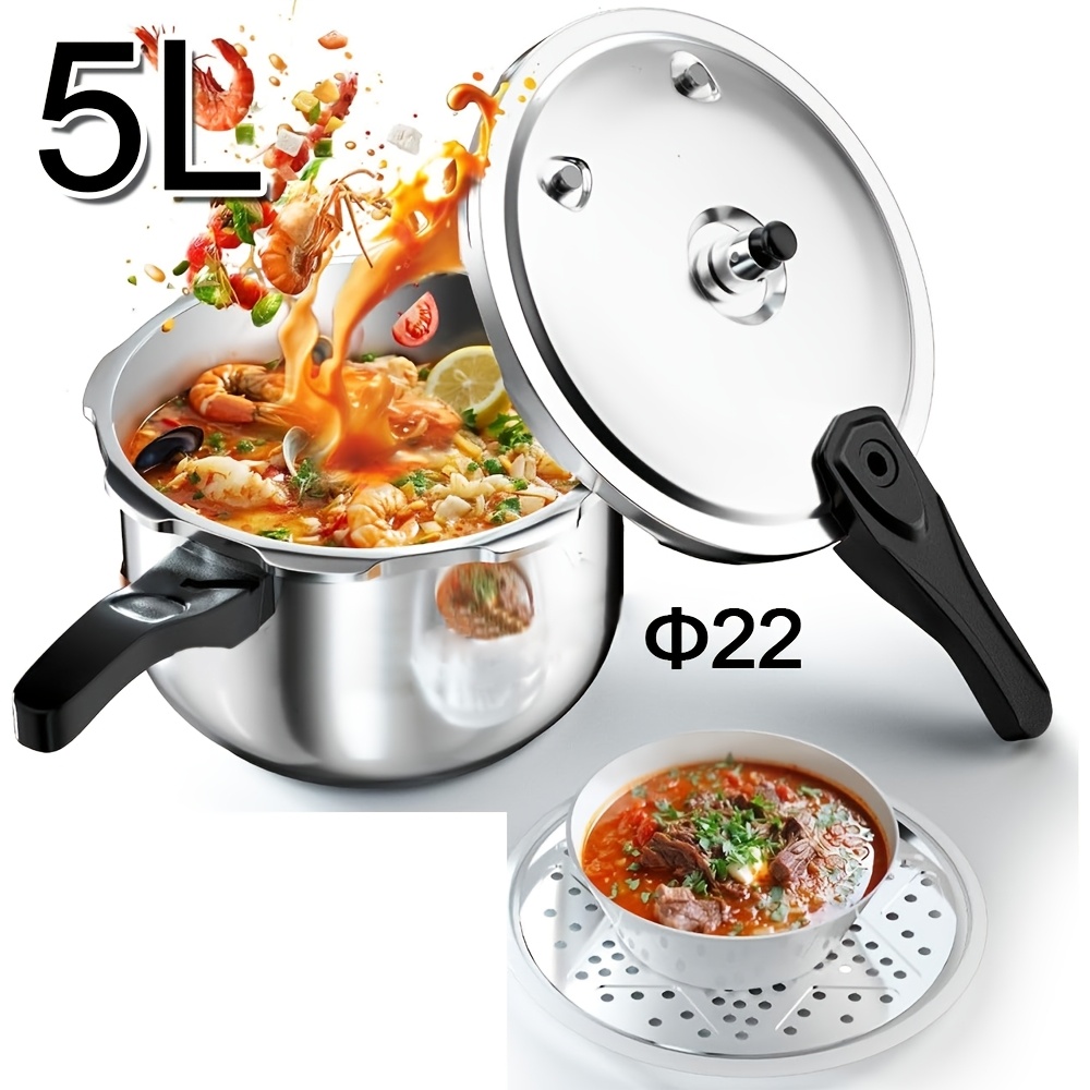 Dual Use Steamer, Aluminum Alloy Universal Steamer, Multifunctional And Durable, Suitable For Camping And Electromagnetic Cooking, Etc