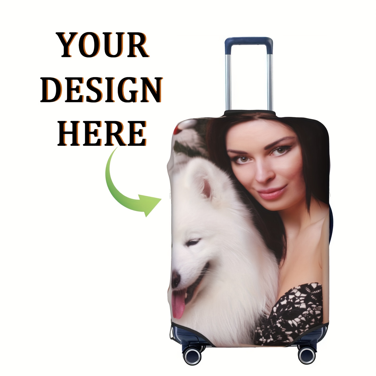 Custom suitcase cover on sale