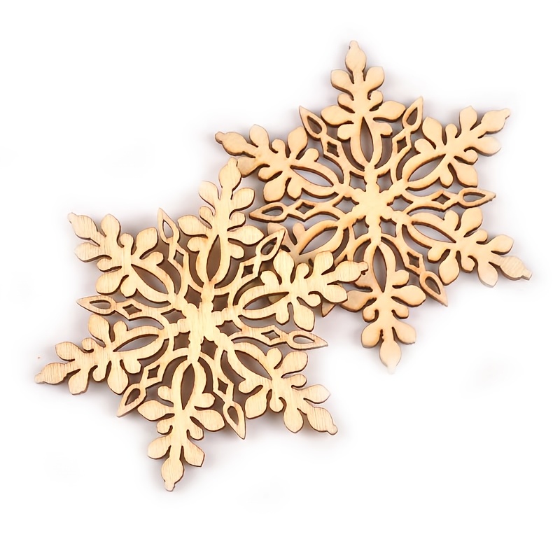 

10pcs Wooden - Diy Embellishments For , Ornaments - For Christmas, Halloween, Easter, Hanukkah, - No , Featherless