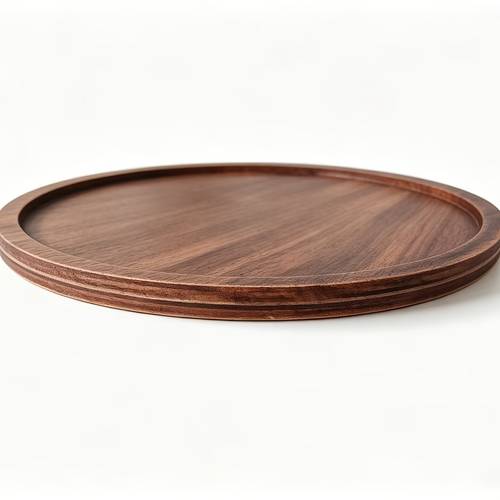 bandeja 2d 1 pieza redonda de madera para velas, adecuada para cocina, comedor, decoración multifuncional de estilo para el hogar, puede ser decoración navideña, también una opción para regalos de vacaciones, un artículo