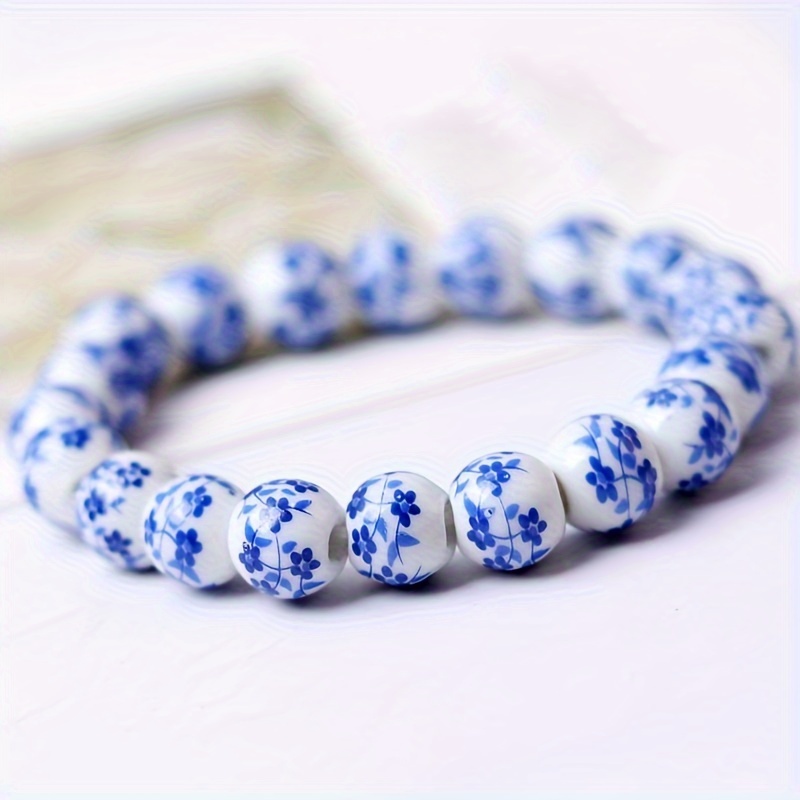 

Funky 8mm Ceramic Bracelet, Ethnic-inspired Fashion Accessory, Handcrafted Gift Idea