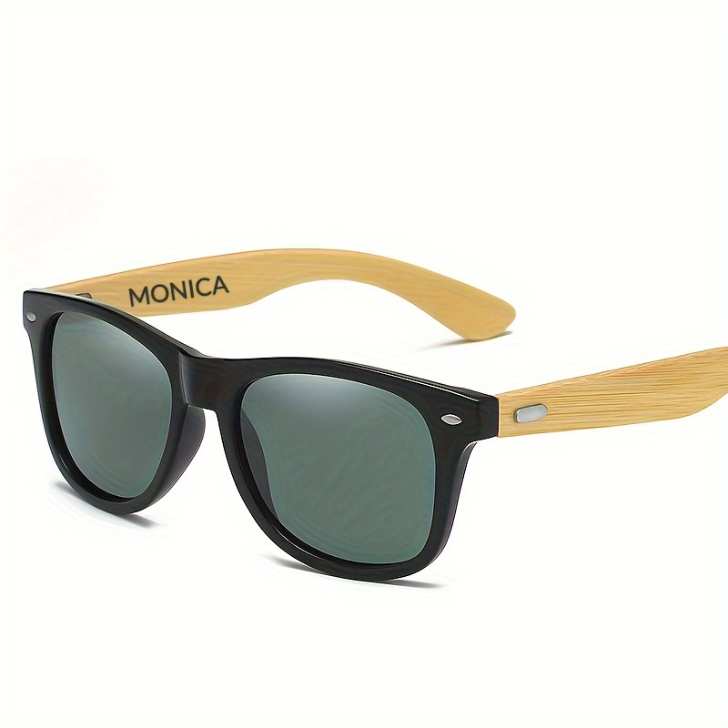 

Custom Text Wooden Fashion Glasses Bamboo Retro Sun Shades For Travelling Gift For Women Men