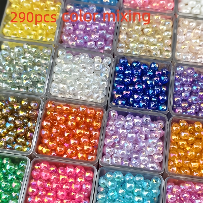 TEMU 290 Mixed Color Beads With Straight Holes, Perfect For Jewelry Making, Friendship Bracelet, Christmas Series, Handcrafted Jewelry, Necklace,
