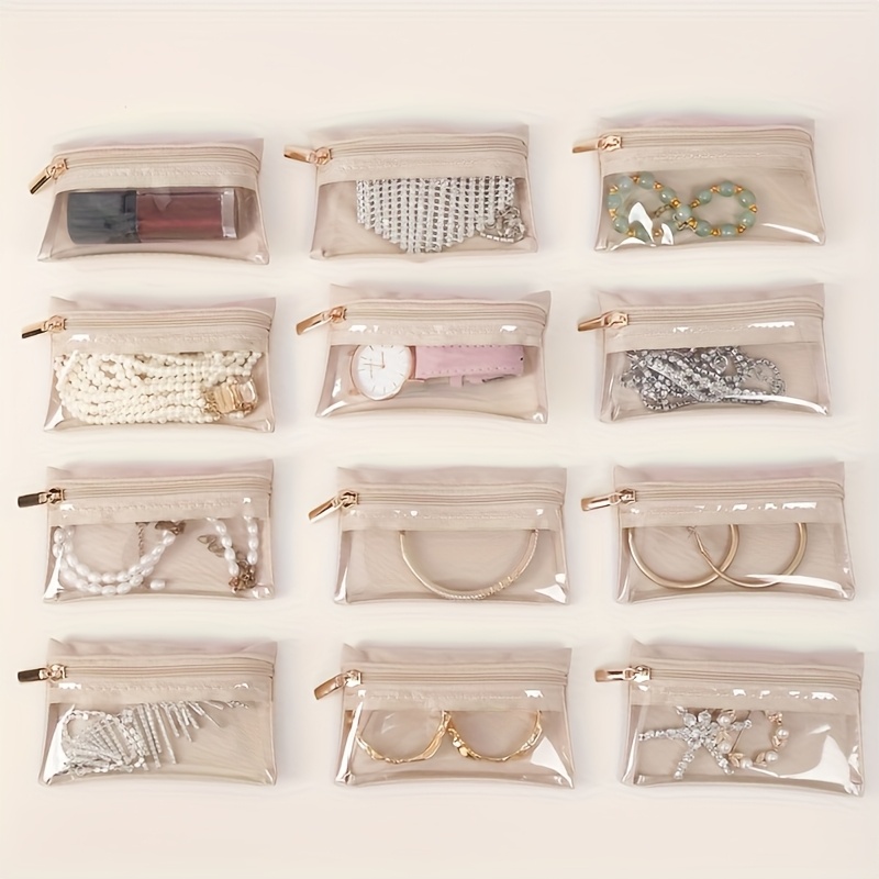   portable jewelry box transparent jewelry organizer large   leather jewelry organizer holiday gift for women home   travel use simple multifunctional jewelry box transparent jewelry bag storage bracelet earrings golden necklace etc non 33 holiday gifts for     lovers such as christmas halloween birthday labor day   etc jewelry boxes Product details 1