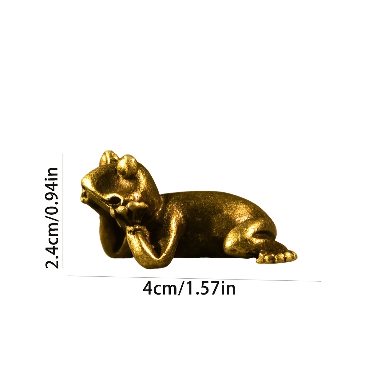 Image of Vintage Bronze Incense Holder - Decorative Metal Ornament For Office Desk, Tea
