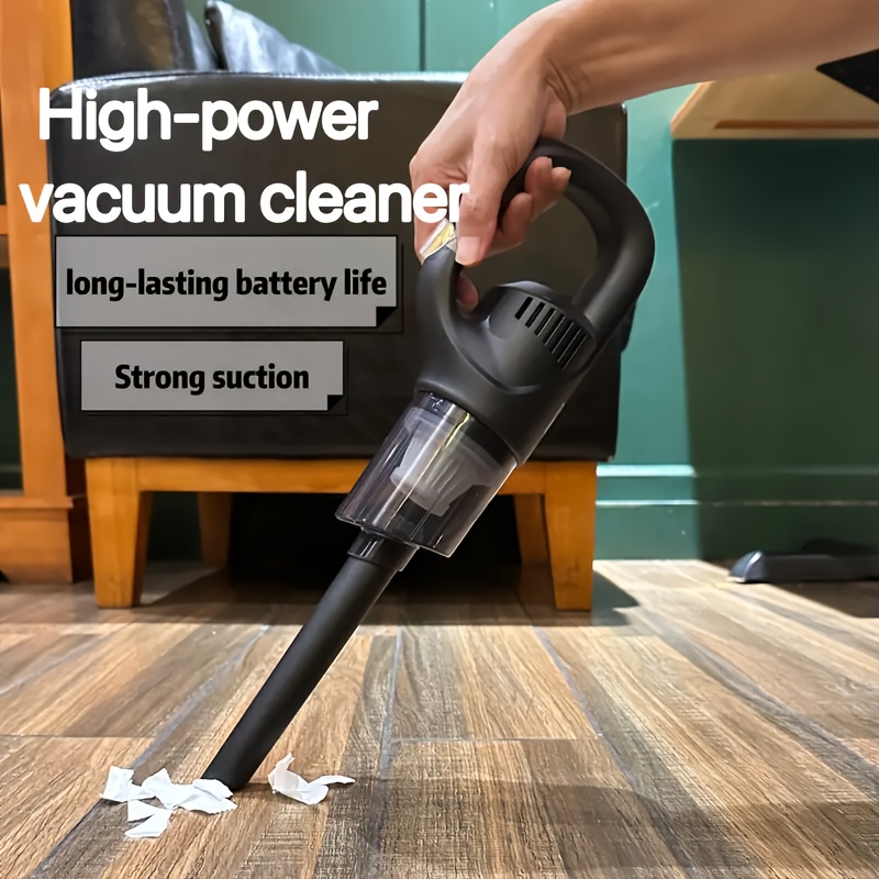 Aspiradora de Mano Inalámbrica con Carga Inalámbrica, Aspiradora Portátil para Coches, con Potente Succión Ciclónica, Adecuada para Vehículos, Oficinas y Hogares, Diseño Multifuncional Lavable, Succión Potente, Perfecta para Navidad, San Valentín