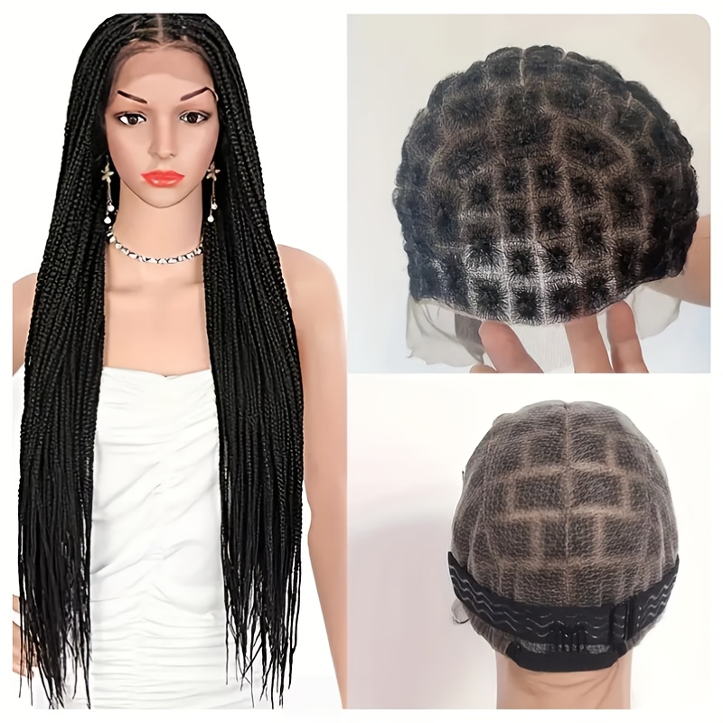 elegant double braid wig closure high temperature Temu Bahrain