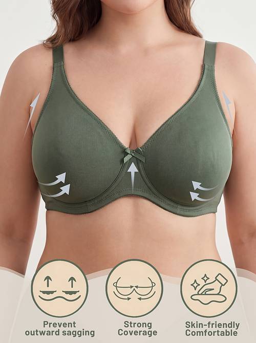 womens thin comfortable wide strap bra elegant