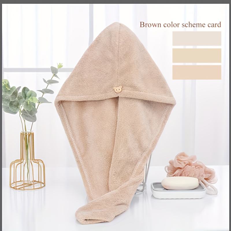 TEMU Quick-dry Fiber Towel, Random Color, 9.45inch X 22.83inch, Soft And Absorbent, Modern Solid Color Pattern, Household And Bathroom Essentials,
