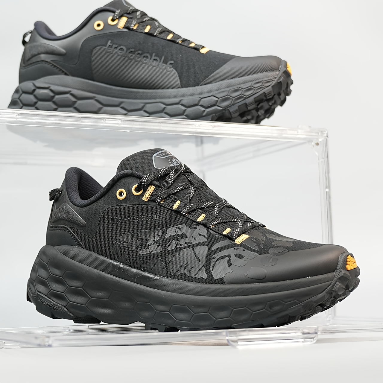 [Sneakers] Men'S Outdoor Shoes Men'S Shoes Lightweight Comfortable Shock Absorption Trail Running Shoes Anti Slip Casual Shoes Fashion Versatile Sports Running Shoes
