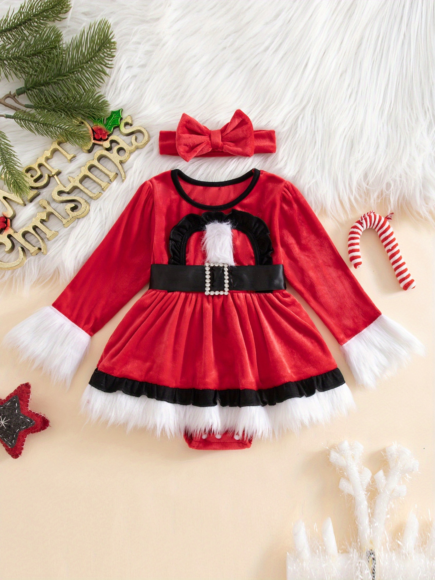 baby girl velvet dress sold on Temu United States