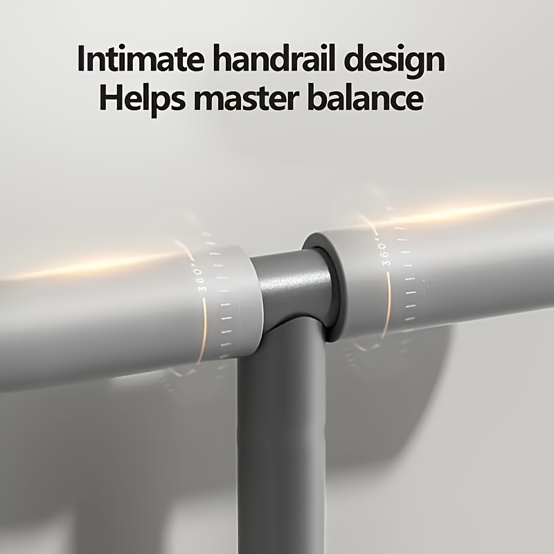 PERFCARE Foldable Leg-Shaping Ski Trainer with Adjustable Handrail Height - Full-Body Workout Machine for Thigh & Inner-Leg Muscle Training, Calves, Waist & Hip-Width Improvement, Space-Saving Home Gym Equipment, Sleek Fitness Gear