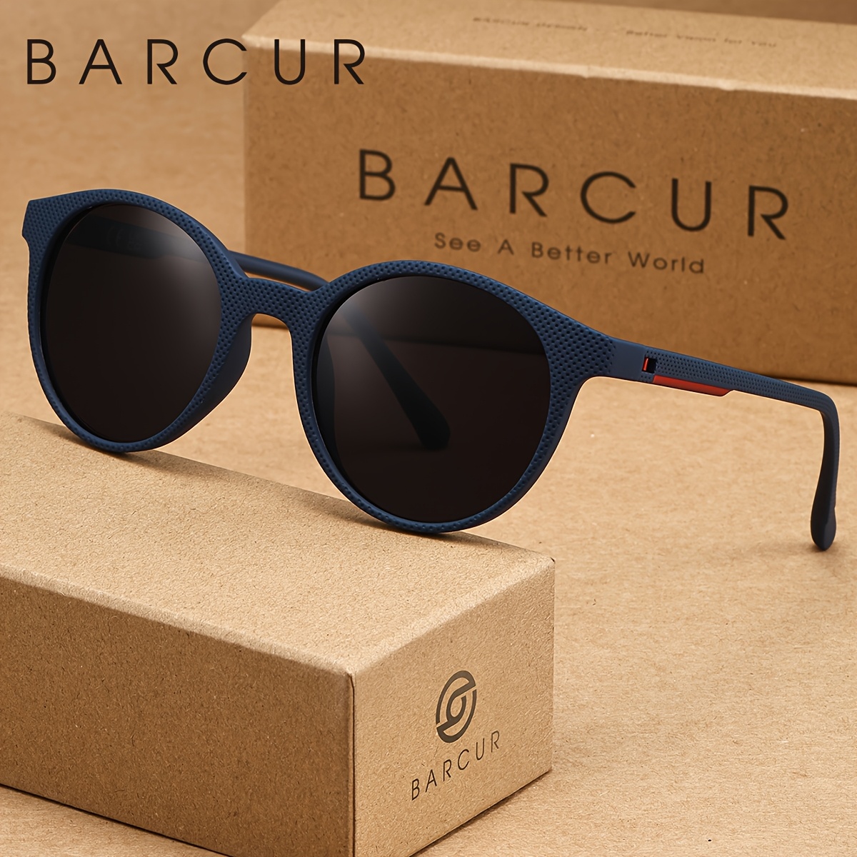 exquisite classic mens sunglasses tac lenses oval - Temu  display picture 1