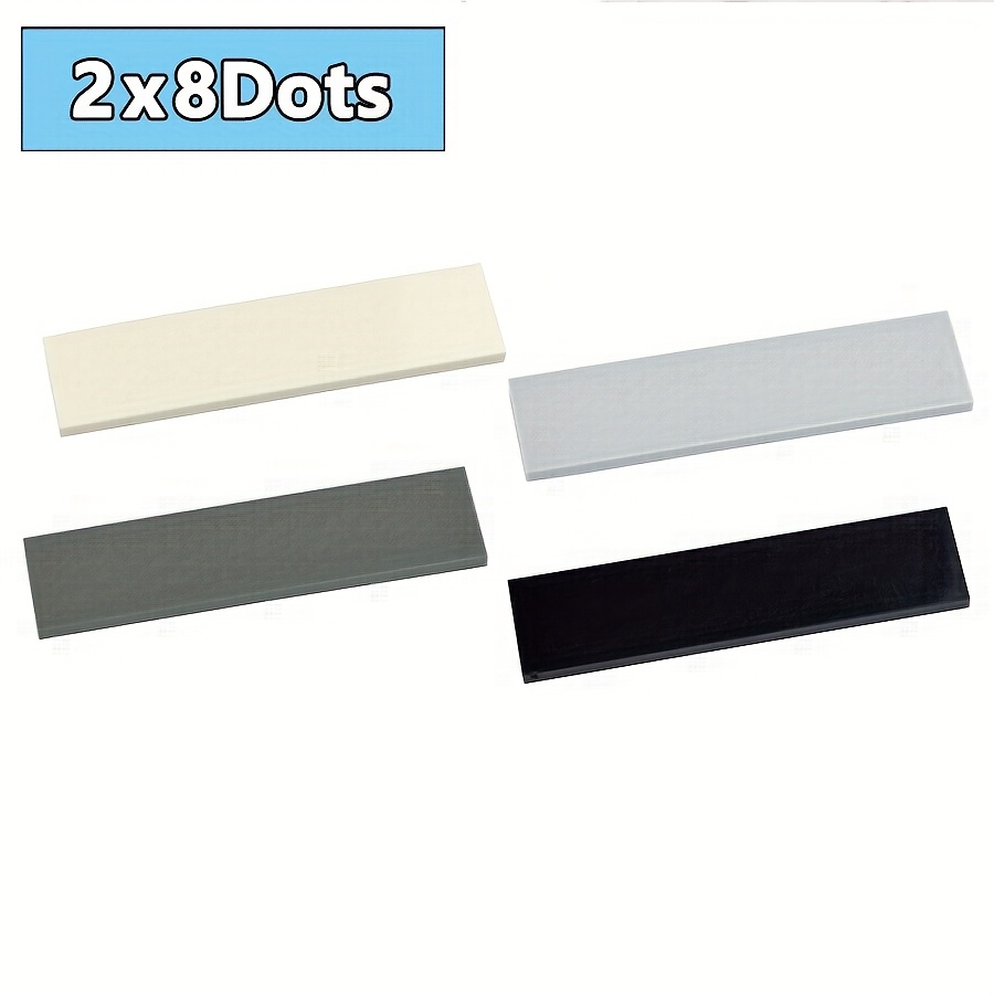 20pcs DIY 2x8 Dots Smooth Building Blocks