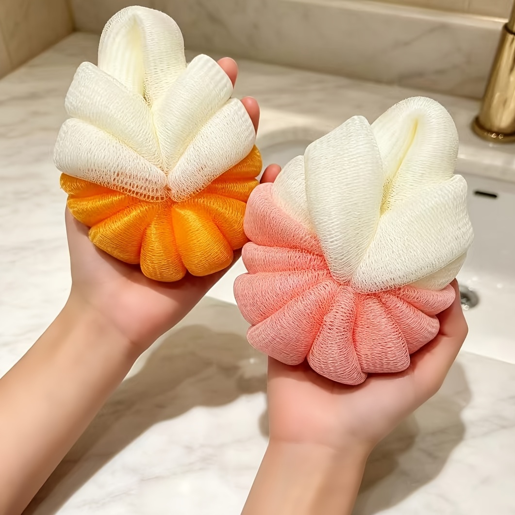 Compact Bath Ball with Double-Layer Soft Material
