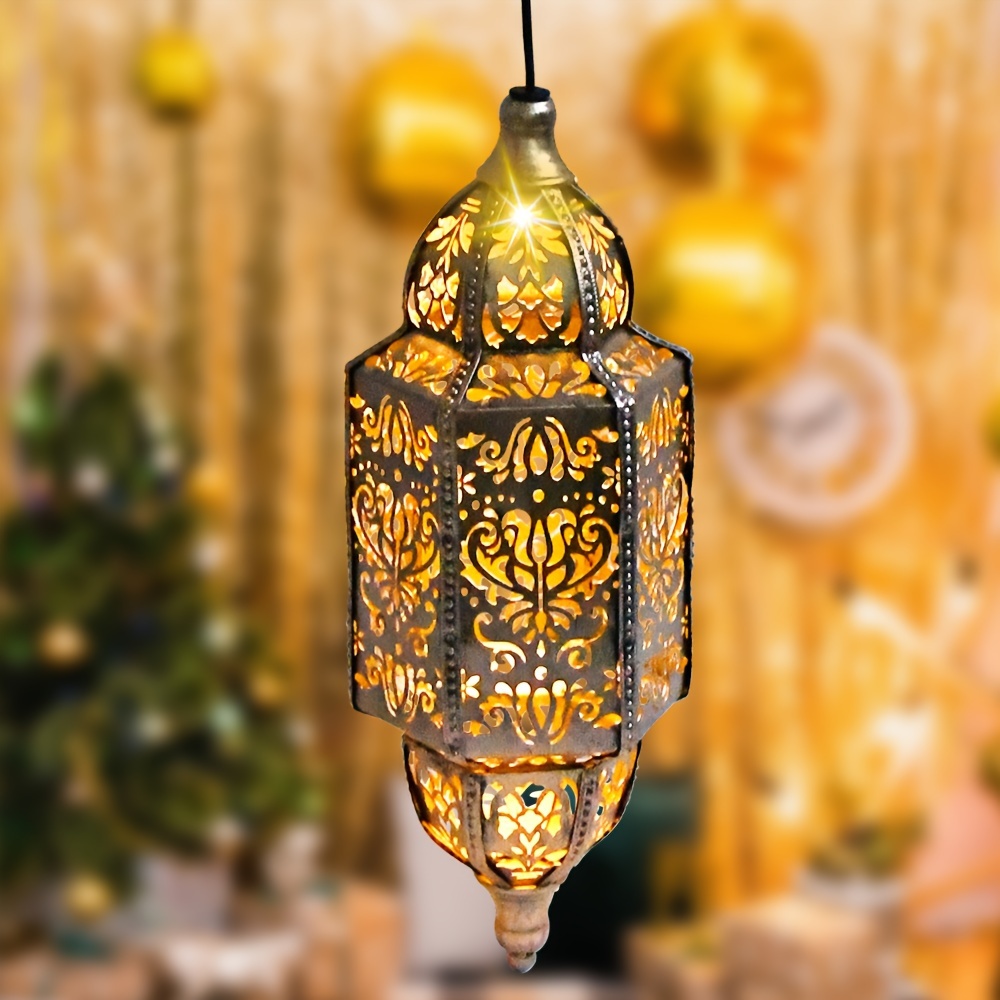 luxury baroque style iron hollow lantern outdoor doorway and hallway decoration lamps exquisite hollow projection   details 0