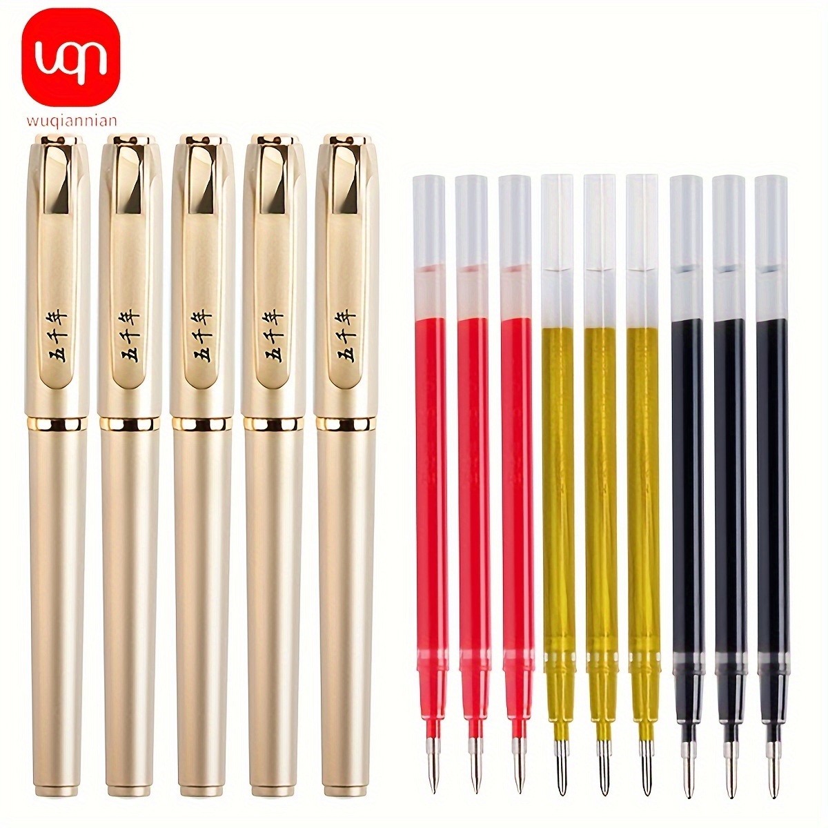 Gold Ink/red Ink/black Ink Hard Pen Calligraphy Pen Gel Pen - Temu