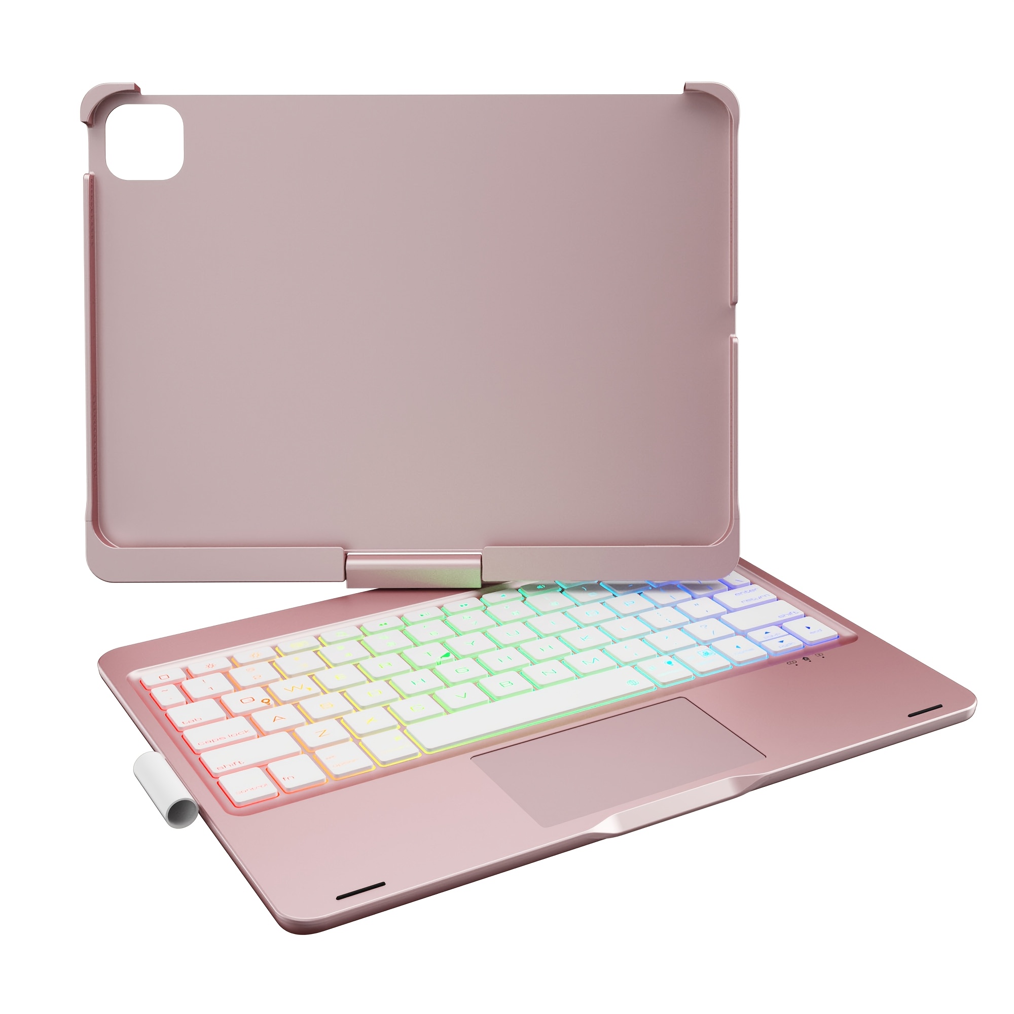 funda para ipad 10.ª generación y ipad 11.ª (a16, 2025), multi touchpad, 360°, retroiluminación  , porta lápiz para ipad 10.ª gen 10.9 pulgadas 2022