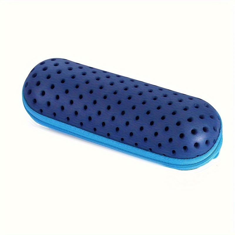 Single Swimming Goggles Storage Case With Hollow Breathing Holes, Round Goggle Box, Swimming Gear Case