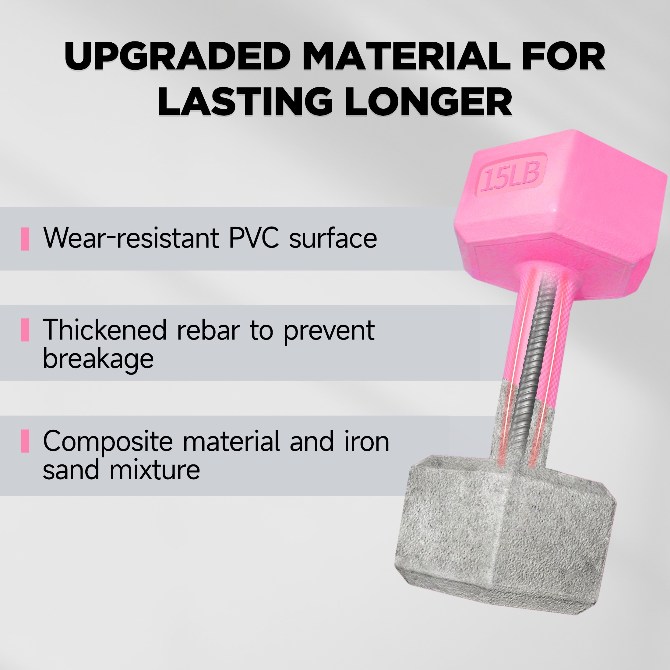 dumbbell sets 15 lb dumbbells pair hand weights set Temu