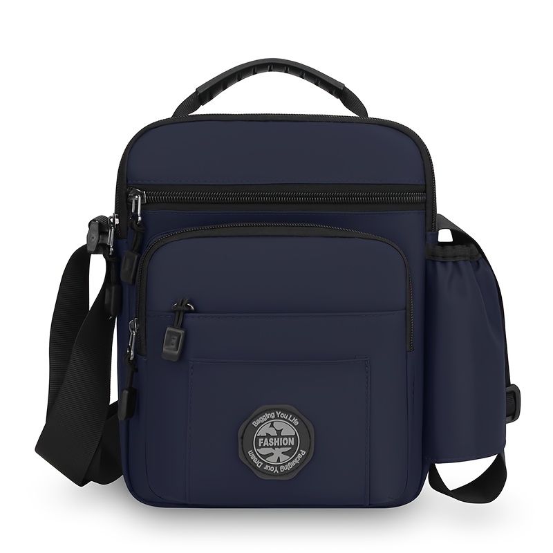 TEMU Foldable Single-shoulder Crossbody Bag With Cup Holder