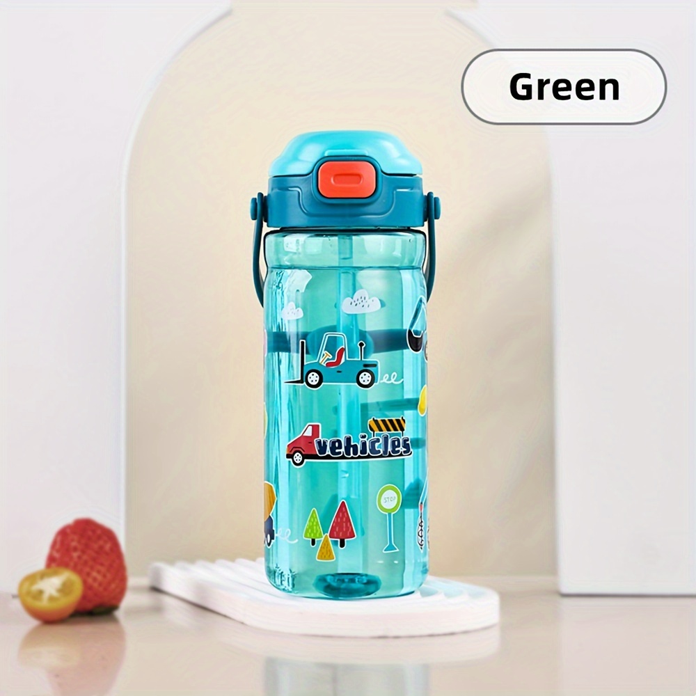 550ml Cute & Portable Water Bottle With Straw, Large Capacity, Perfect For Outdoor Activities & Travel Water Bottle