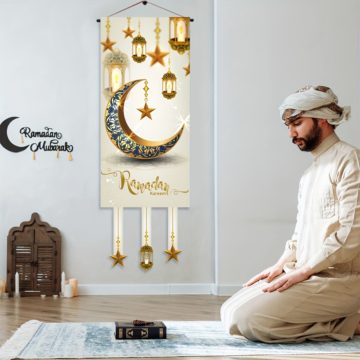 Krismax Decoraciones de Ramadán para el hogar, 2024, 2 piezas, decoraciones  de Ramadán, adornos colgantes de Ramadán, decoración de pared, decoración  de fiesta de Ramadán, decoraciones colgantes de Eid : Hogar y Cocina 