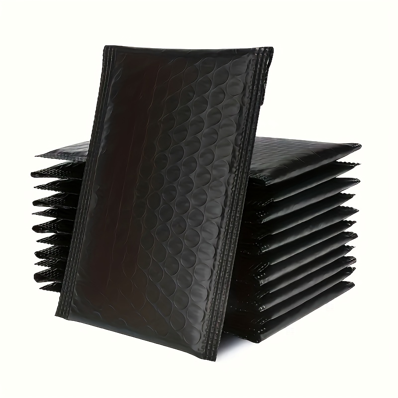 50 black poly bubble envelopes 16 99 x 10 92 cm padded shipping envelopes for small business packaging and mailing supplies   envelopes