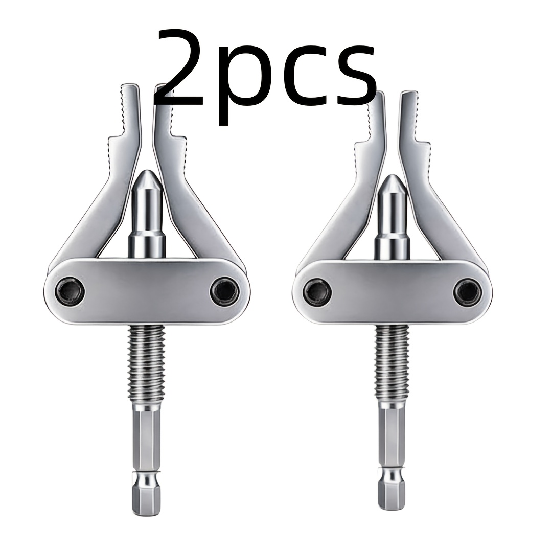 TEMU Heavy-duty Extractor, Three-jaw Universal Shock Absorber And Thread Removal Tool, Suitable For Damaged Faucet Water Pipes, Hex Shank Electric