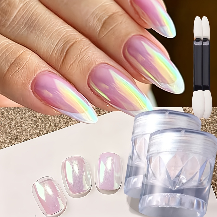 purple acrylic powder glow in the dark