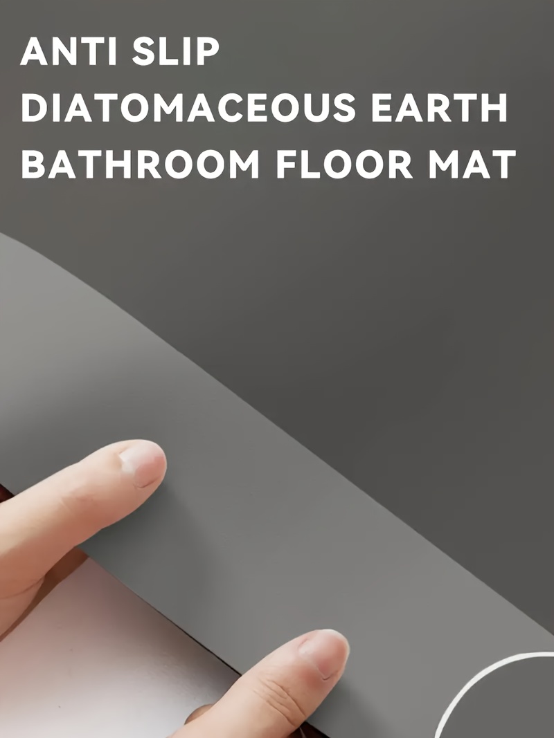 large size diatomite bath mat absorbent quick dry non slip bathroom mat durable soft floor mat   bedroom rv bathtub and shower kitchen home decor   mat bathroom floor mat rubberbacked mat machine washable extra large bath mat bathroom accessories and decorations bath runner for bathroom bathroom mat thick bath stone mat kitchen   rv owners Product details 4