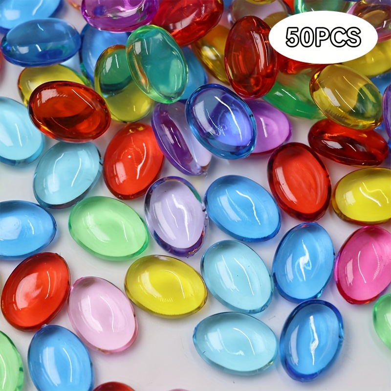 TEMU /100pcs 12 X 17mm Mixed Color Shaped Acrylic Vase Fillings For Christmas And New Year Party, Table Scatters, Vase Fill, Event, Wedding, Birthday