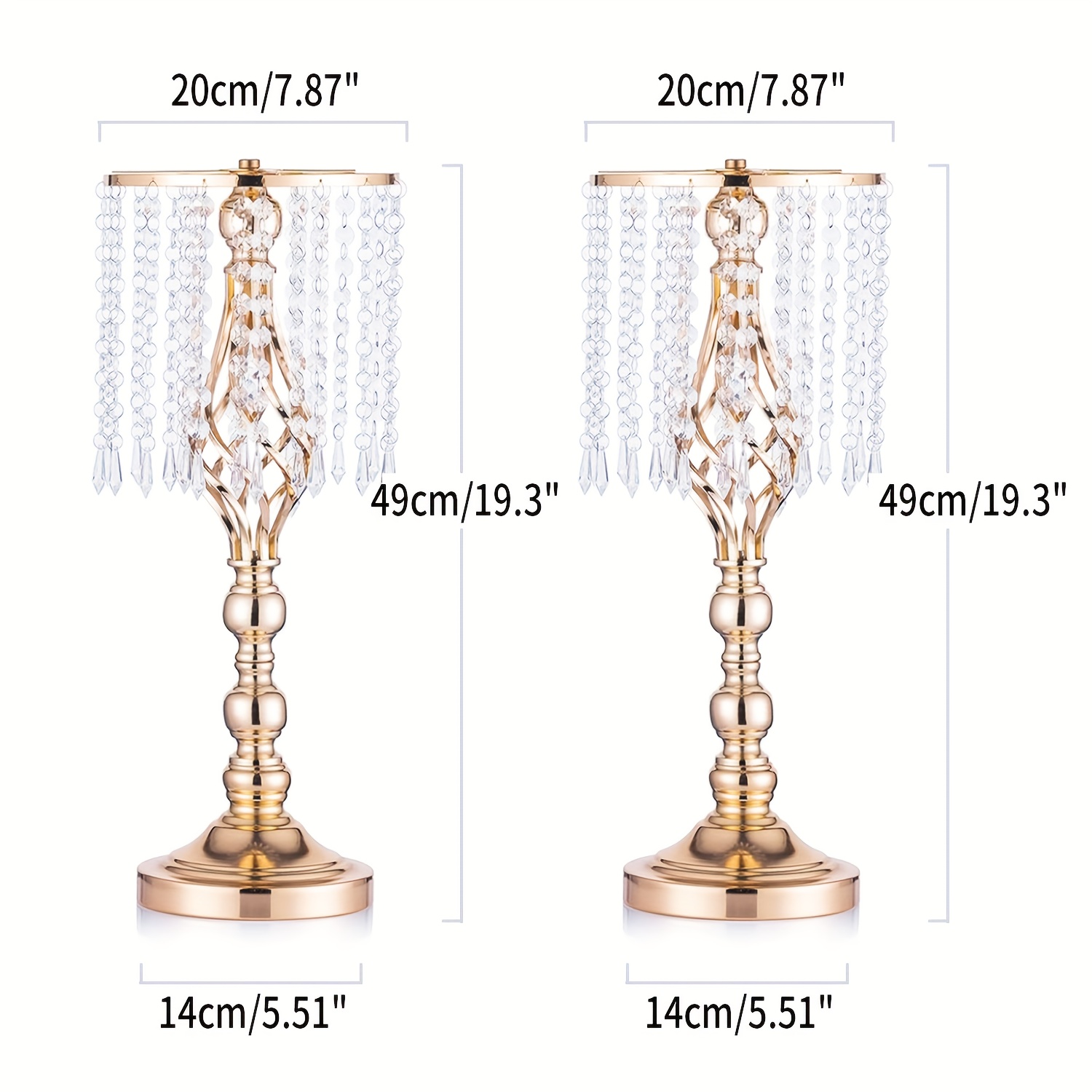TEMU 2pcs Elegant Metal Small Vase, Bohemian Artificial Flower Decorative Vase, Golden And Silvery Stand, Banquet Table Centerpiece, For Christmas,