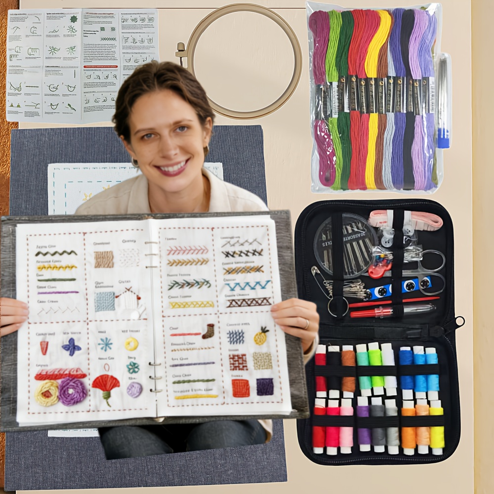 Upgraded Extra Large Hardcover Embroidery Book