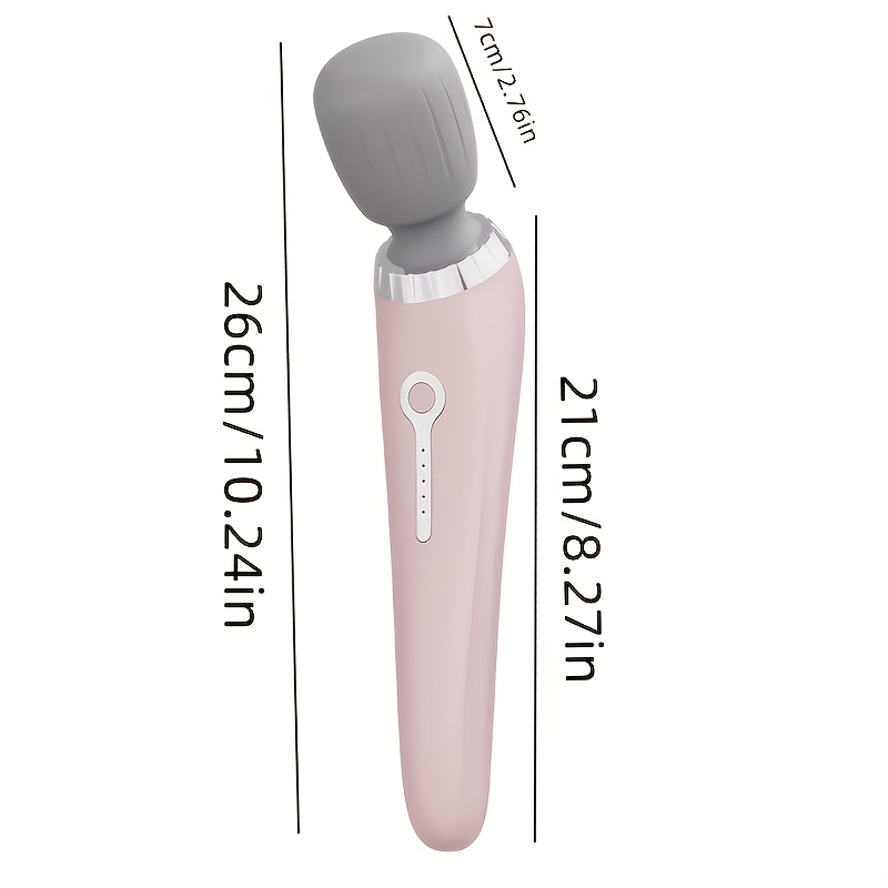 1pc Portable Electric Massager, Handheld Massage Wand, 5-Speed Adjustment, USB-Rechargeable Relaxation Massager Vibrating Massage for Neck, Back, Legs, And Waist Foot Sole Vibration Relaxation Ideal Gift for Men, Women, Athletes, And Seniors