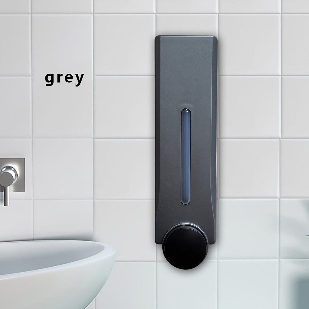 TEMU 330ml Wall Mounted Soap Dispenser, Manual Press Drip Type Soap Dispenser, Shampoo Shower Gel Soap Dispenser, Hand Container For Bathroom,