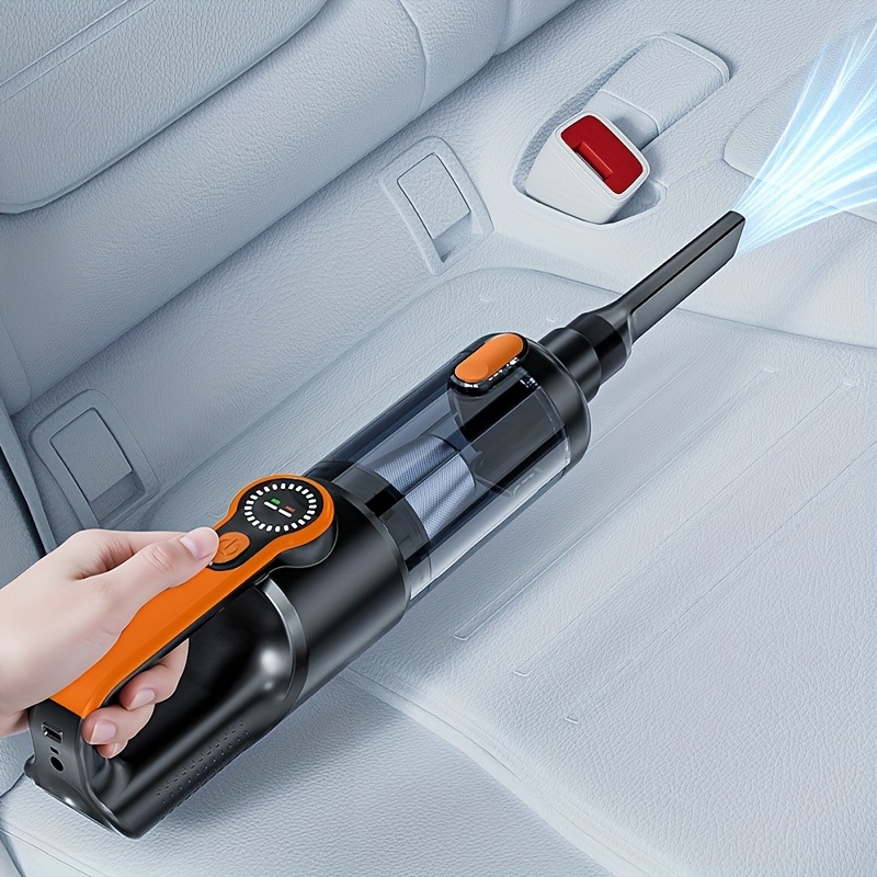 Portable Wireless Handheld Vacuum Cleaner with Strong Suction, USB Rechargeable, One-Click Dust Discharge, Includes Multiple Accessories, Suitable for Cars, Homes, and Offices, Vacuum Cleaner for Home, Office Cleaning, Sleek Design, Durable Construction, Powerful Suction, Car Owners, Home Cleaning, Compact Design, Lightweight Cleaner, Car Owners