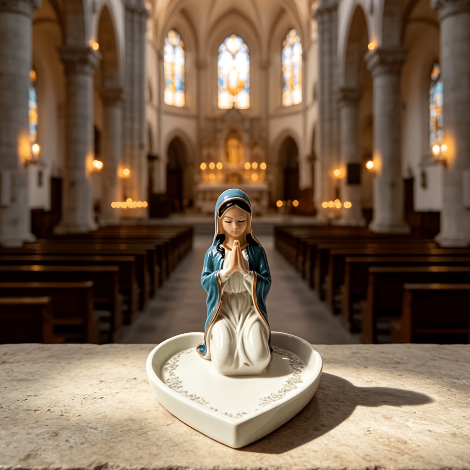 TEMU An Elegant Statue With A European Style And Decorative Religious Artwork. Very Suitable For Enhancing The Beauty Of The Home Desktop, Living
