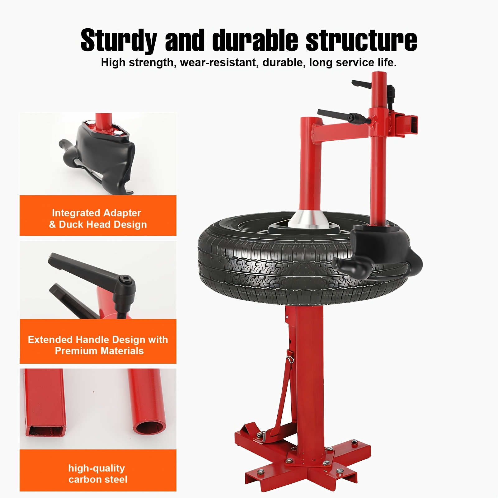 Adapter Kit, Manual Tire Changer Kit, Manual Tire Changer Adapter Set For 16-21 Car Tire Additions Set, Manual Tire Mounting Adapter