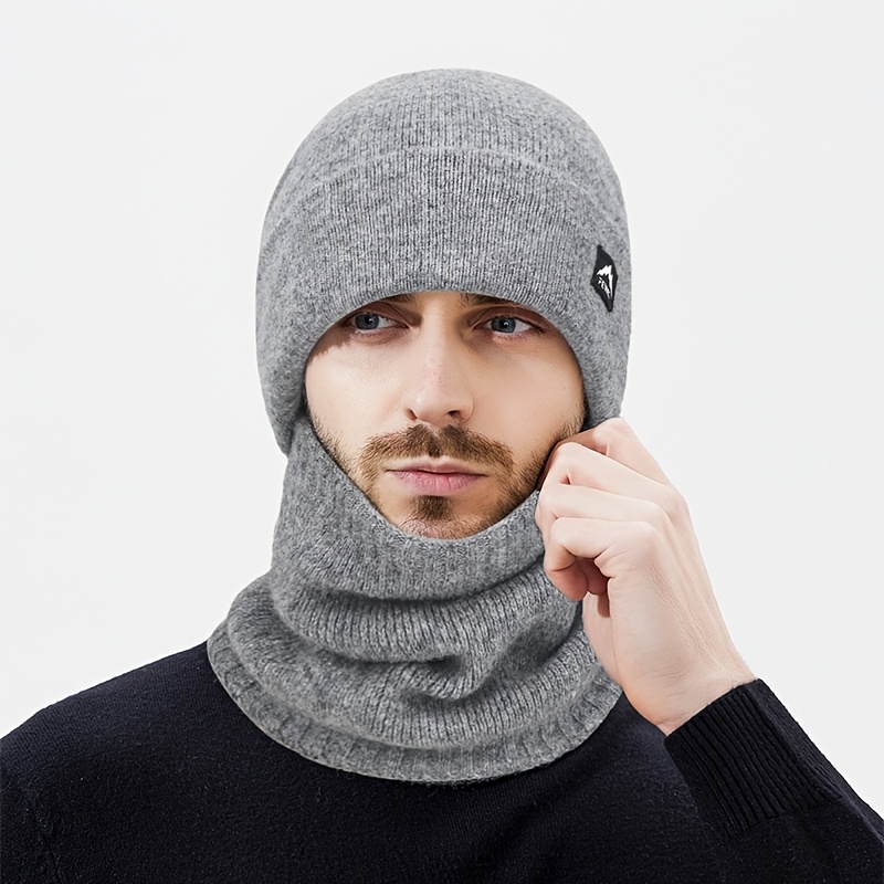 Bonnet d'Hiver FEWK pour Femmes & Hommes - Protection d'Oreilles Épaisse et Chaude comme du Polaire, Ajustement Élastique, Léger Unisexe, Lavable à la Main pour le Ski, les Trajets et les Activités en Plein Air (Sans Bord)