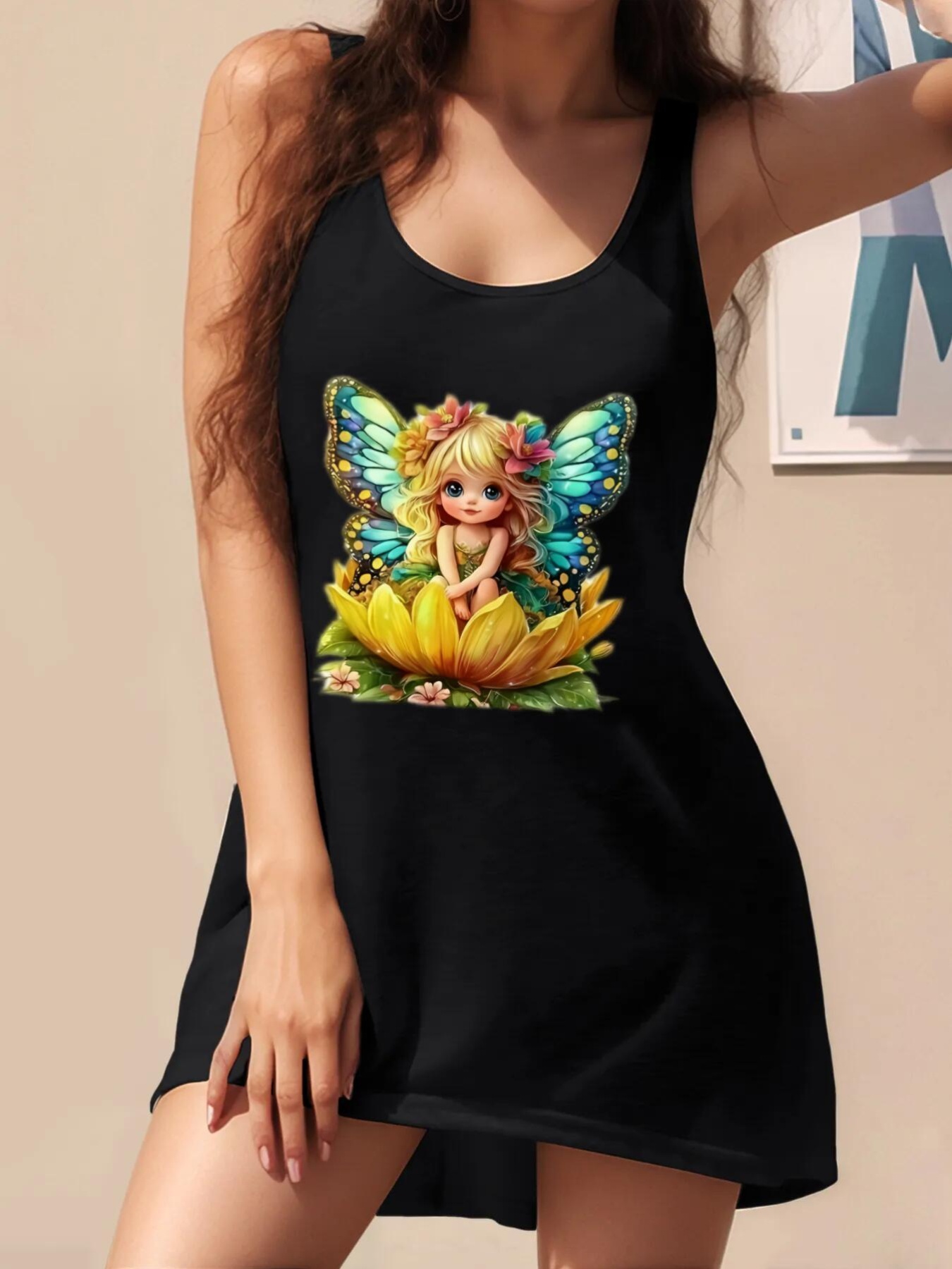 womens off shoulder v neck vest dress solid black sleeveless casual dress with     washable for spring summer fall clothes for ladies