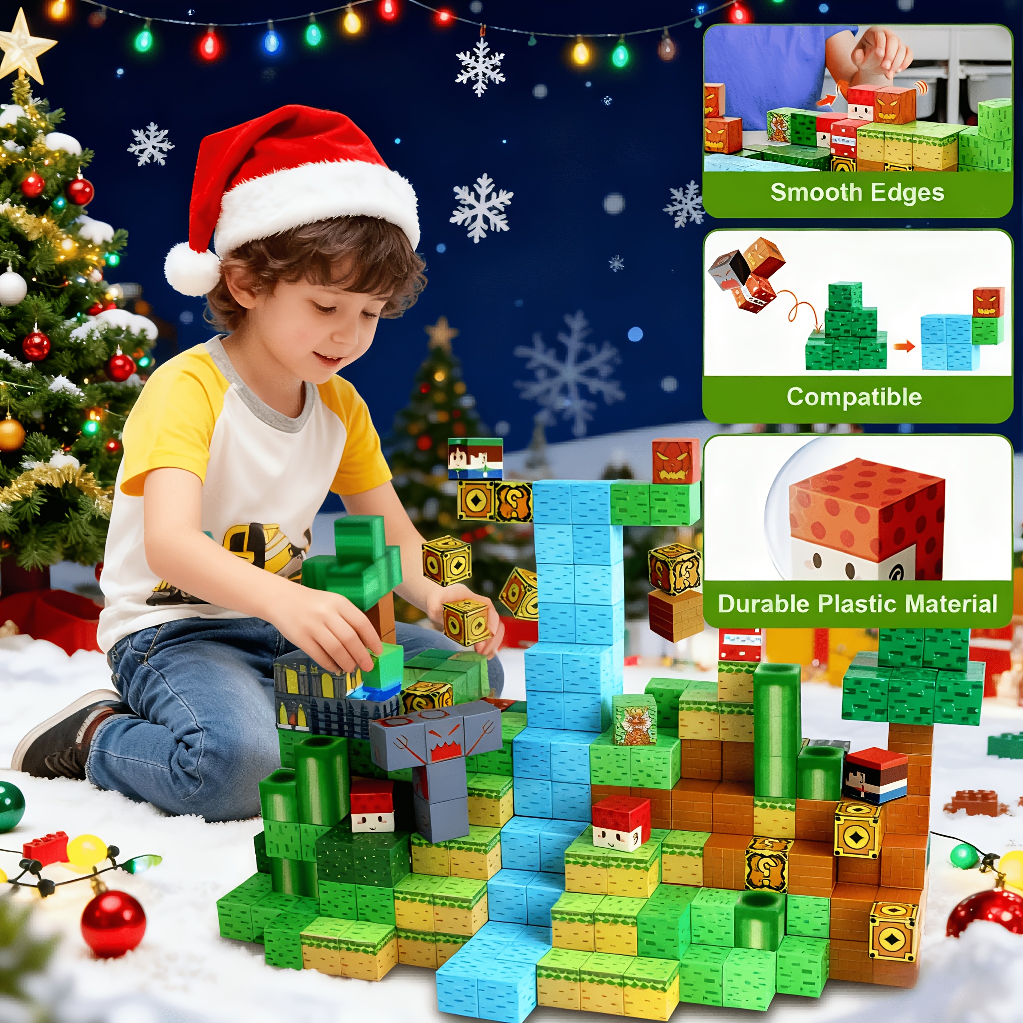 110pcs Magnetic Building Blocks for STEM Learning