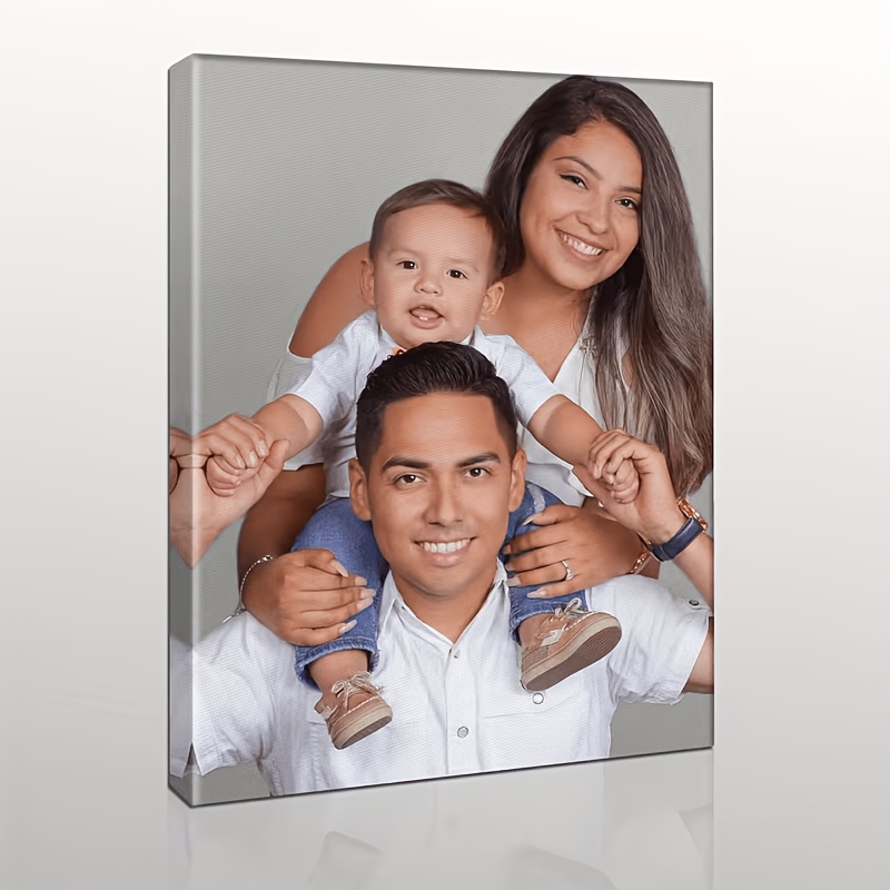 TEMU 2d Flat, 2d Flat, Unframed A Frameless Custom Canvas Artwork | Personalized Photos, Weddings, Anniversaries, Couples, Families, Pets, Decor,