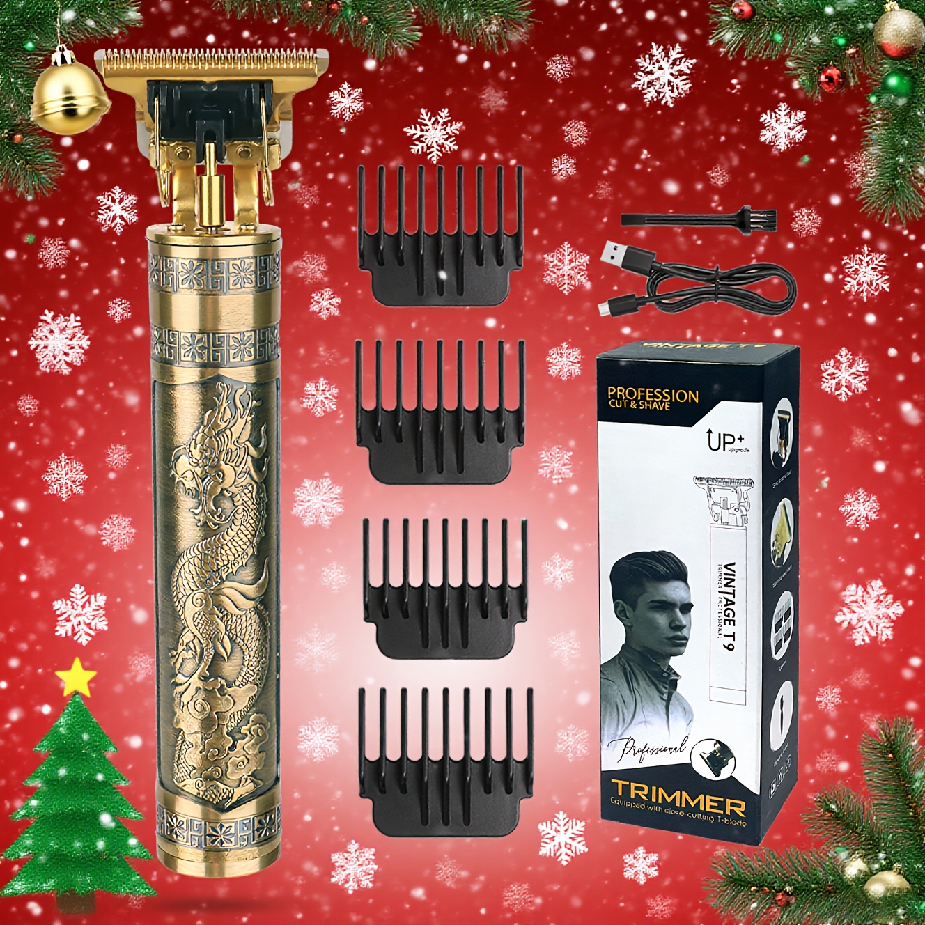 TEMU Kikido And Home Products/personal Care/shaving And Hair Removal/men's Shaving And Hair Removal Products/men's Beard Care/beard Trimmer, Electric
