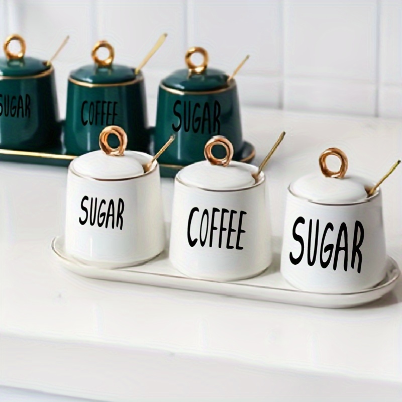 

Coffee Tea Powder Label Sticker Sticker Kitchen Sticker Wall Sticker