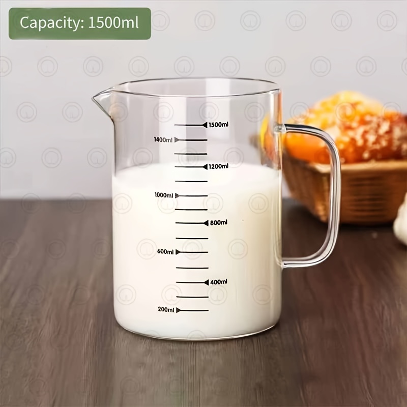 borosilicate glass measuring cups set 33 81oz 50 72  resistant precise scales   for baking cooking kitchen restaurant use patterned   kitchen tools accessories details 5