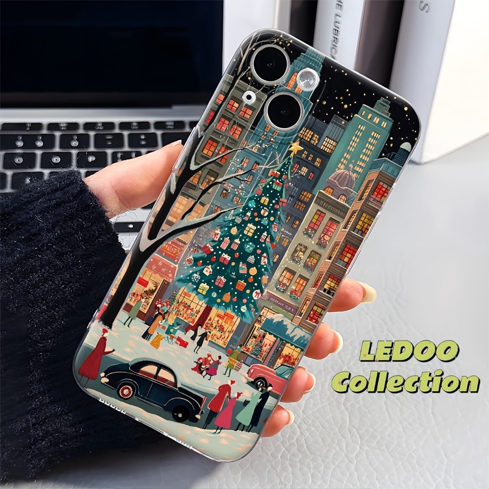 

Christmas Snow Holiday Vibe Phone Case For Iphone 11/12/13/14/15/16 Pro Max/plus, Protective Cover