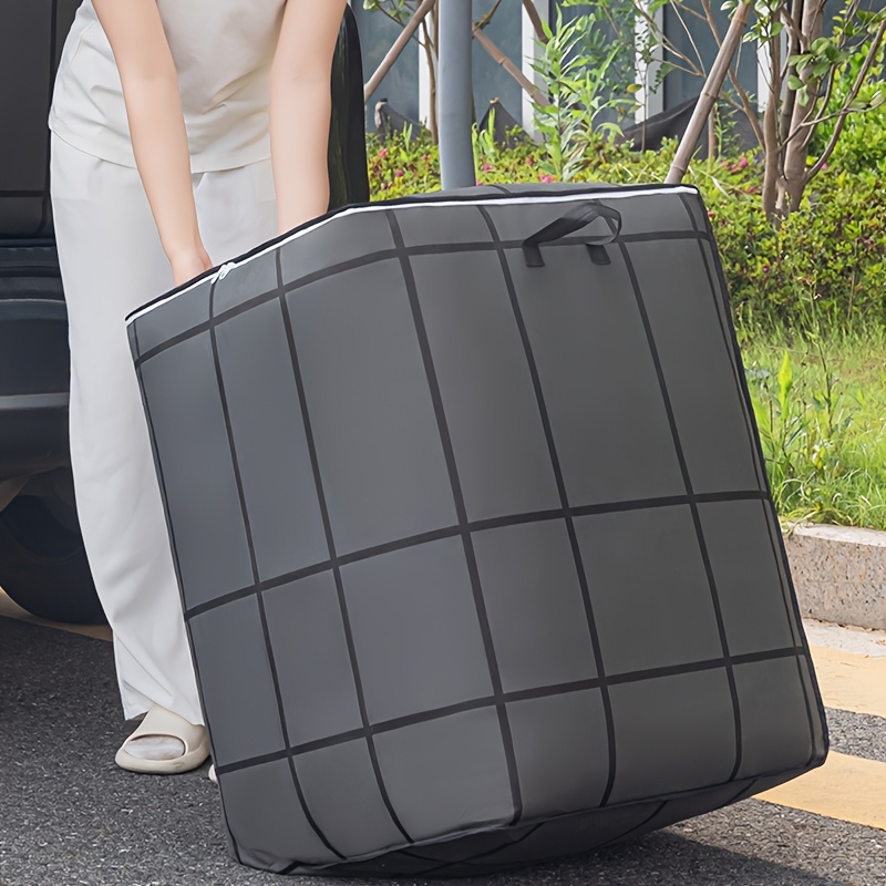Large Capacity Storage Bag with Inner Pockets, Suitable for Quilts, Sheets, Clothes, And Underwear - Portable, Lightweight, Featuring Zippers And Handles for Easy Transport, Can Also Be Used As a Laundry Basket, Under-Bed Storage