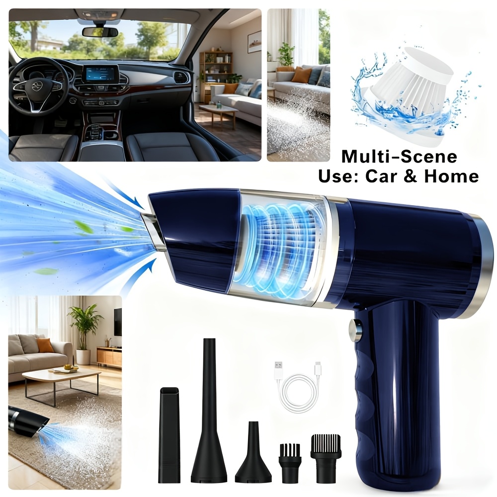 Multifunctional Cordless Rechargeable Mini Vacuum Cleaner, Strong Suction, Suitable For Computer Cleaning, Home Cleaning, Car Cleaning, Valentine's Day And New Year Gifts